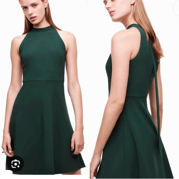 Aritzia Babaton Petros everest green dress size 6 - Picture 1 of 5
